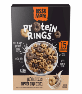 טבעות בוקר חלבון - קרם עוגיות